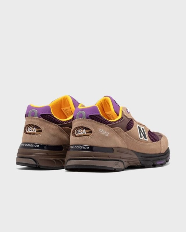 New Balance Szara bluza z ma ym logo U993MU New Balance 993 Made in USA Mushroom Midnight Violet